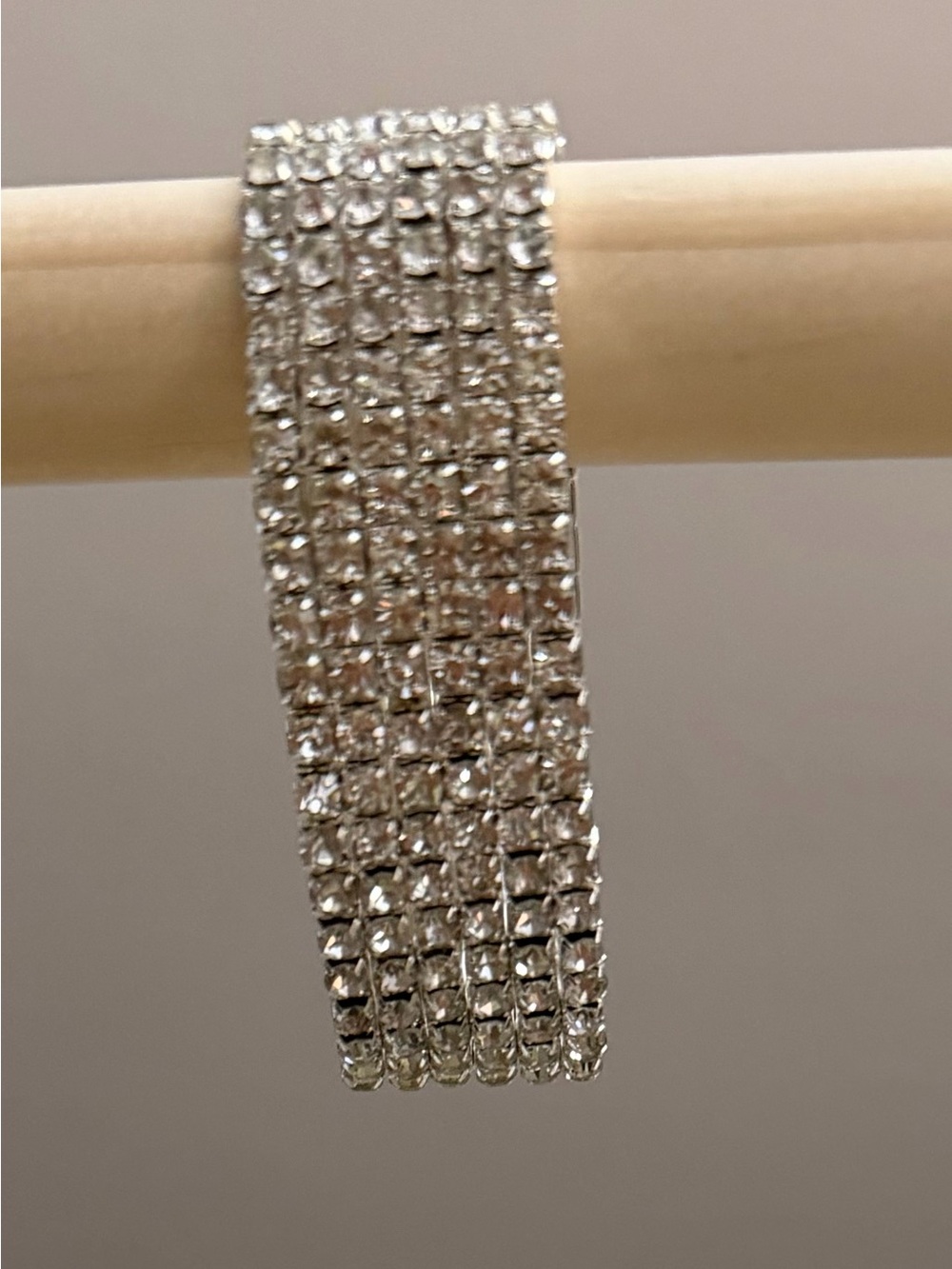 5-Piece Silver Tone Rhinestone Bracelet Bundle | Infinity, Heart & Crystal NWOT - Picture 3 of 7